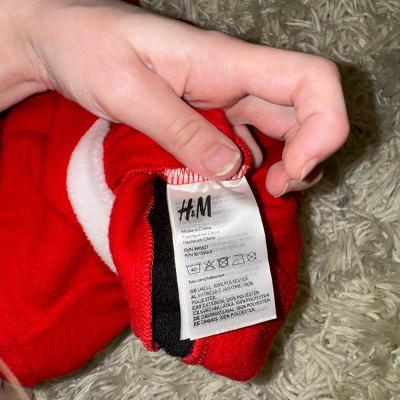 🎅 Santa Costume Onesie Pajama 18 months - 2T w Hat H&M Kids Baby Christmas Set - Picture 8 of 8